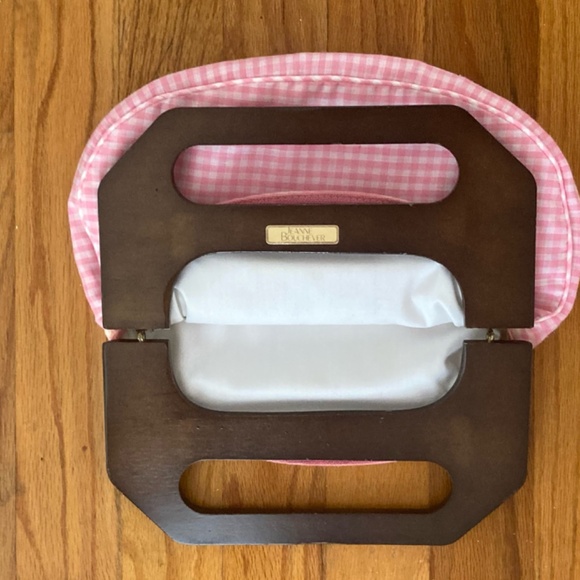 Vintage Designer *REVERSIBLE* Pink Gingham Bermuda Bag - Picture 3 of 4